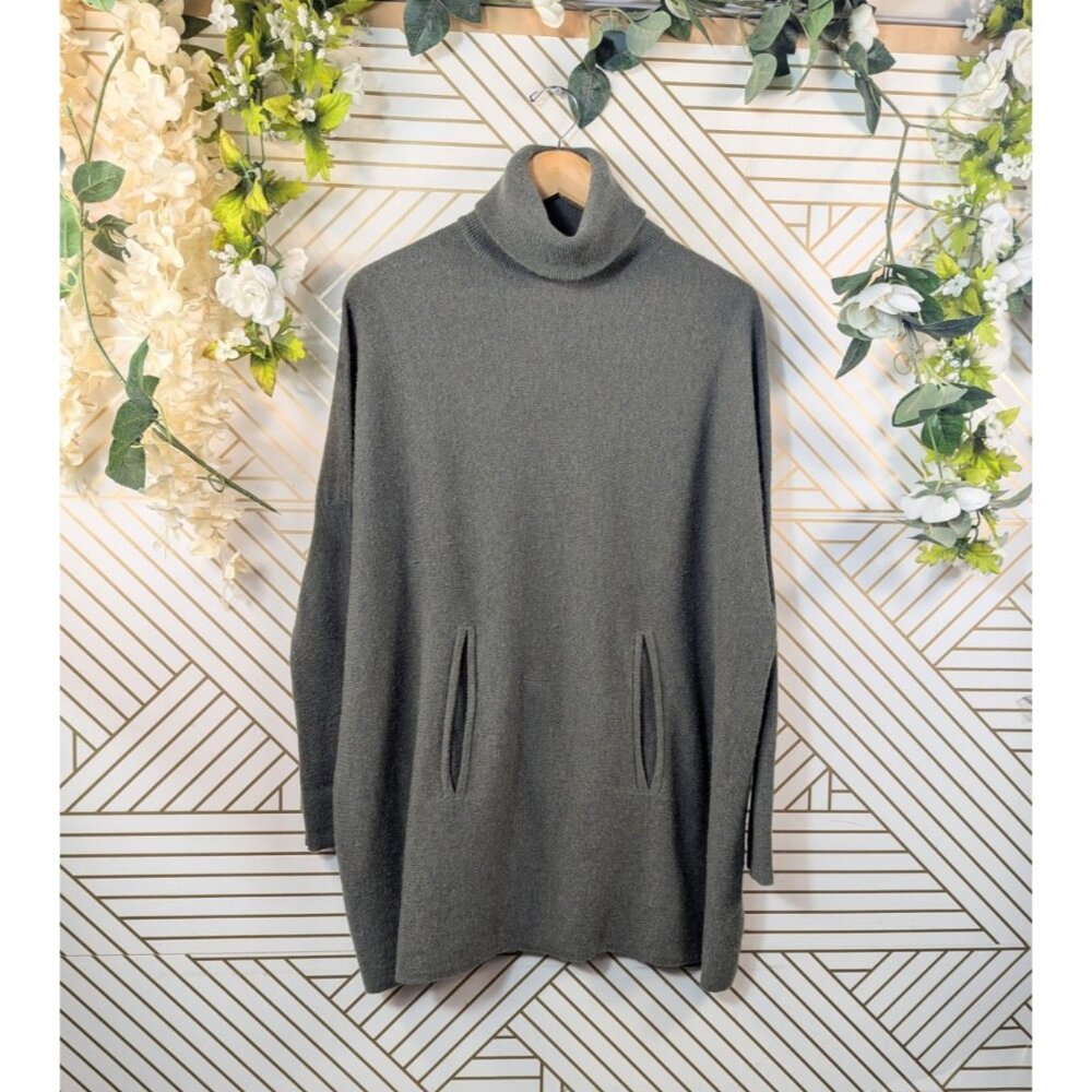 Gray Turtleneck Sweater
